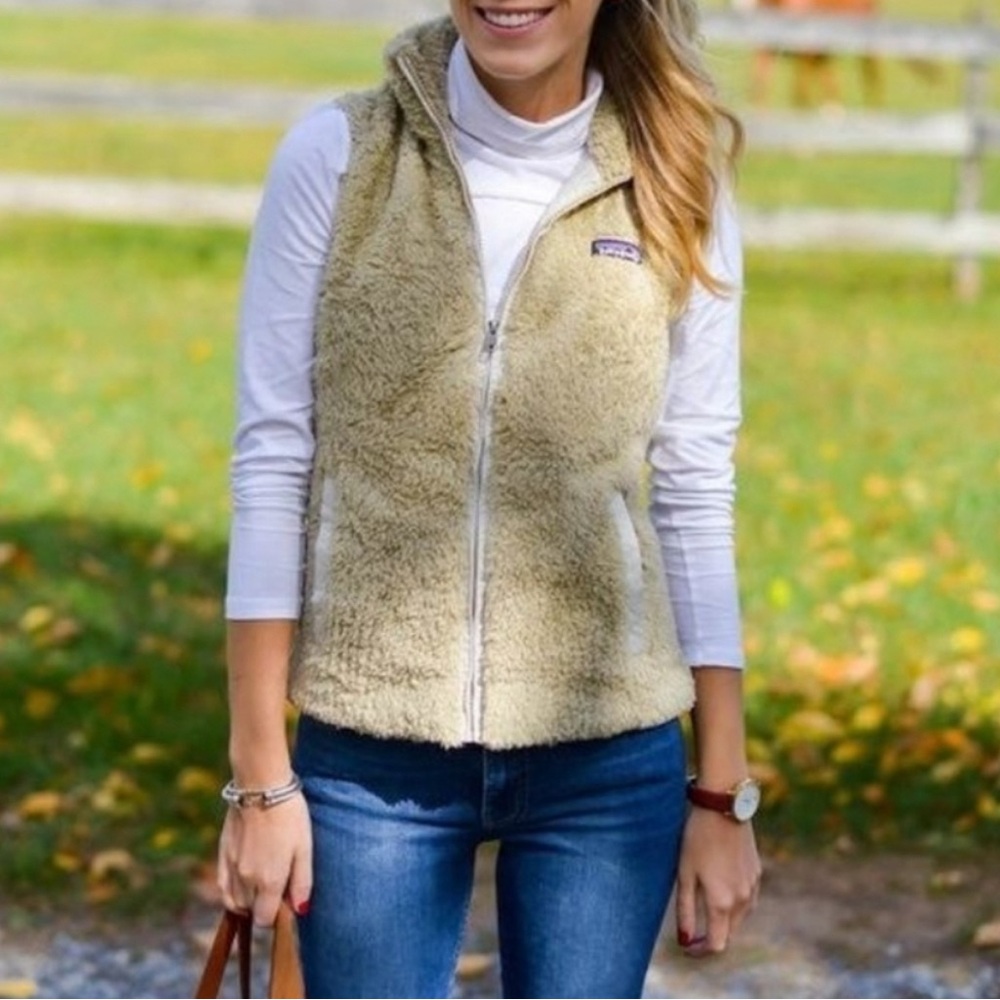 Patagonia Cream Fleece Vest